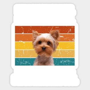 Every snack you make. Yorkshire terrier retro design Sticker